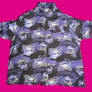 🆕George Classic Cars Island Hawaiian T-Shirt